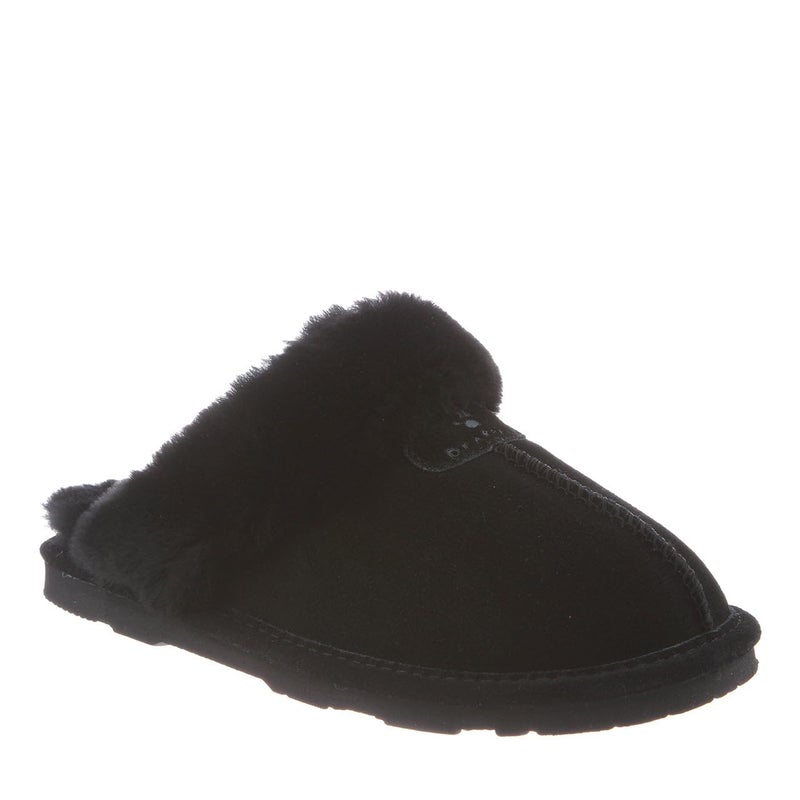 BEARPAW Women's Loki Slippers Black Size 6 | Soft Suede Indoor & Outdoor Slippers | Comfortable & Lightweight Footwear for Women - Image 2